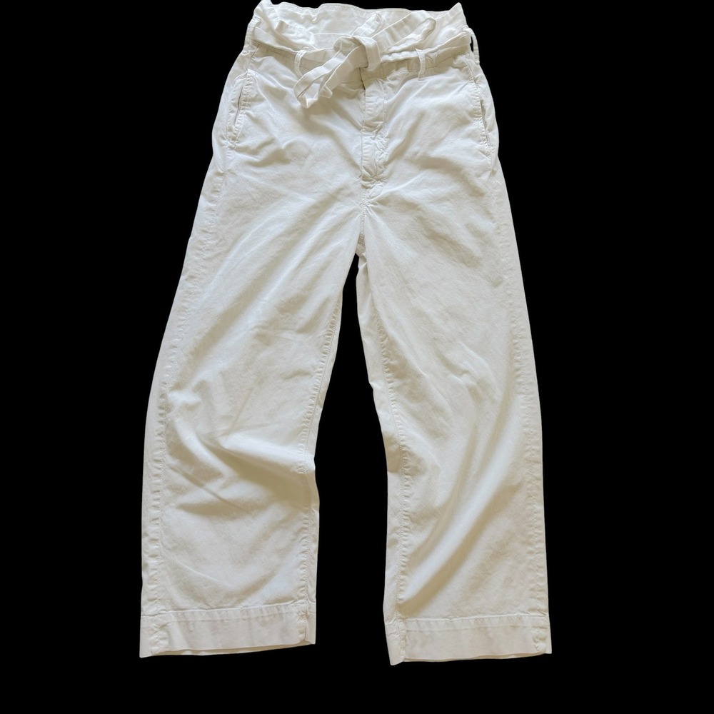 Mother The Paperbag Greaser Ankle White Butterfly Pants More Than Words 27
